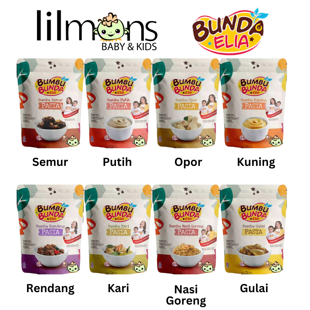 

Bumbu Bunda Elia Bumbu Basah Pasta MPASI 50 gr | LILMONS
