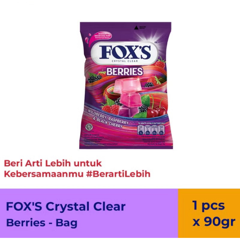 

!!Flash Sale!! Permen Fox’s Berries 90gr - Permen rasa berries