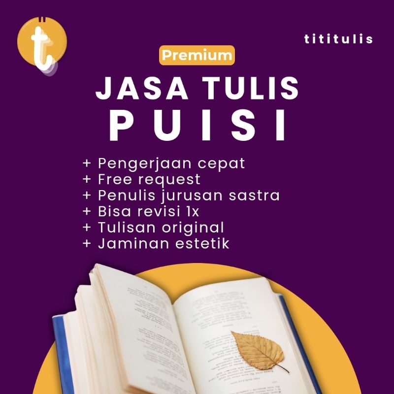 (PREMIUM) JASA TULIS PUISI