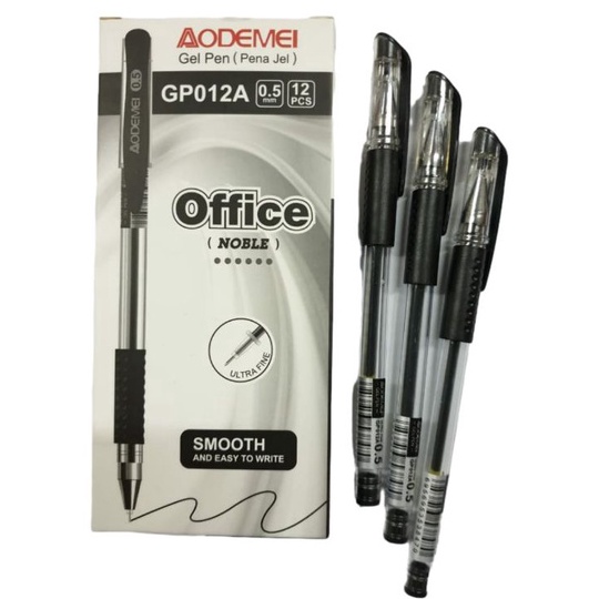 

TERBAIK Pulpen Gel Pen Office Aodemei Mastona GP12A 5mm 1 Lusin