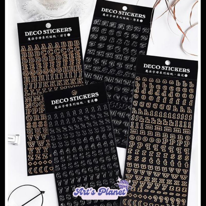 

Sticker Huruf Gold Foil Journal Scrapbook