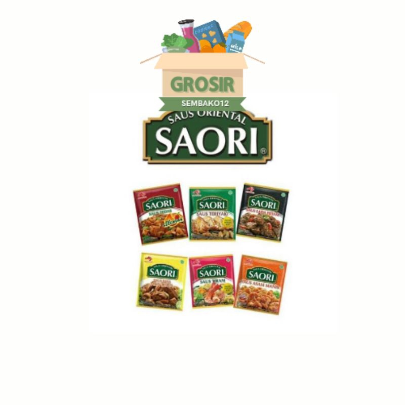 

Saori Saus Sachet / Saos Tiram / Saus Teriyaki / Saus Saus Lada Hitam / Saus Rasa Mentega / Saus Asam Manis / Saus Pedas Szechuan / Bumbu Oriental Instant / Saos Saori 1 Pcs