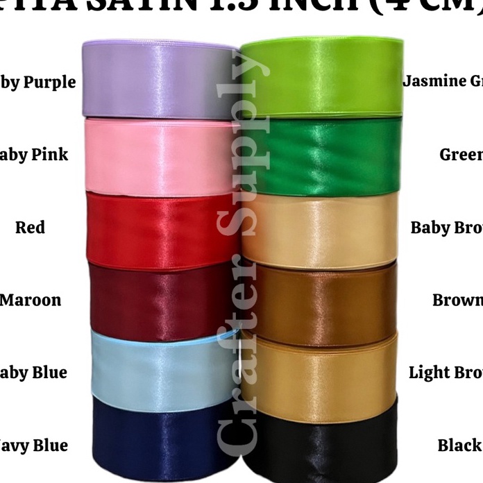 

HOT PRODUCT BACA DESKRIPSI SALE PITA SATIN 15 INCH HIGH QUALITY LEBAR 4 CM PANJANG 2 YARD PER ROLL CUCI GUDANG
