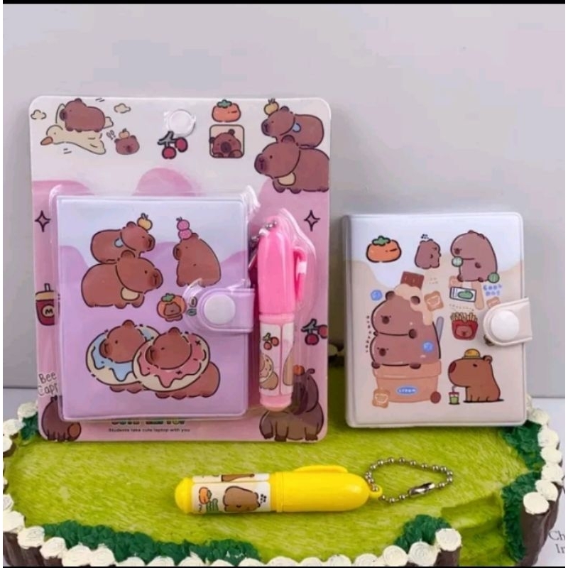 

NOTE BOOK MINI + PEN IMUT CAPYBARA | ST001