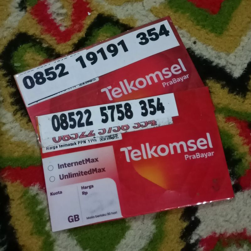 PERDANA TELKOMSEL 354 NOMOR CANTIK ESA