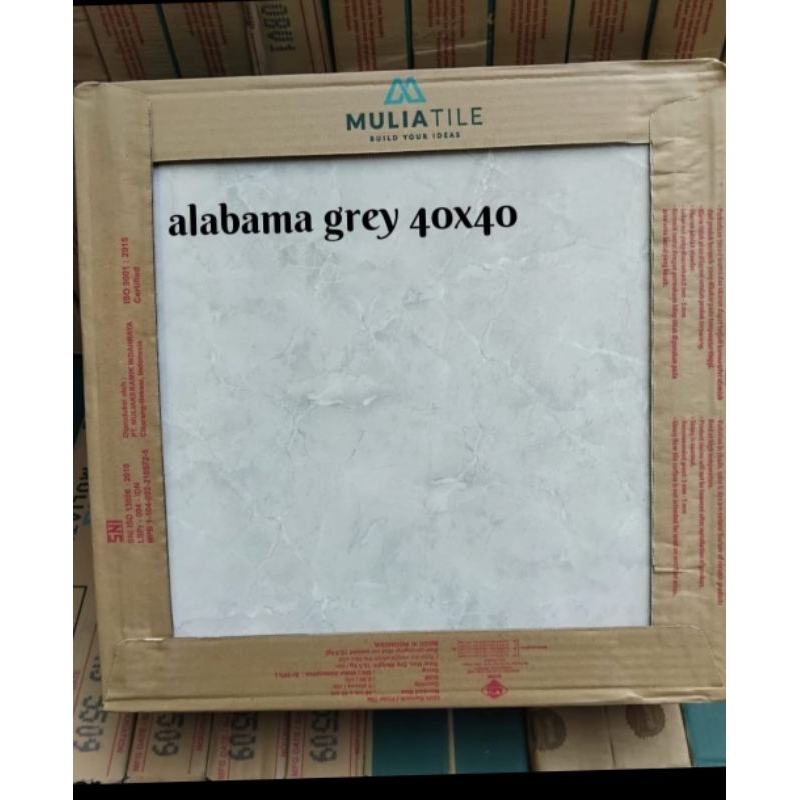 Keramik Lantai 40x40 Alabama grey Mulia Tile