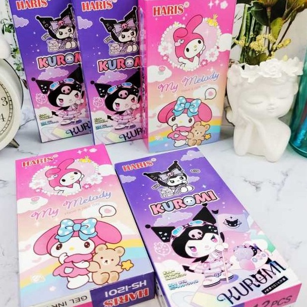 

AYO BELI 12Pcs Pulpen Fancy Karakter Lucu Pen Gel Motif Cewe Cowo