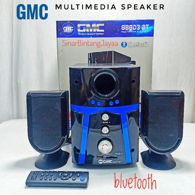 GMC Speaker Bluetooth Multimedia 888D3 BT Multimedia Speaker Bluetooth