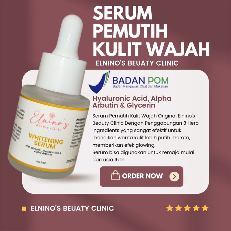 ELNINO'S BEAUTY CLINIC - SERUM PEMUTIH WAJAH KLINIK