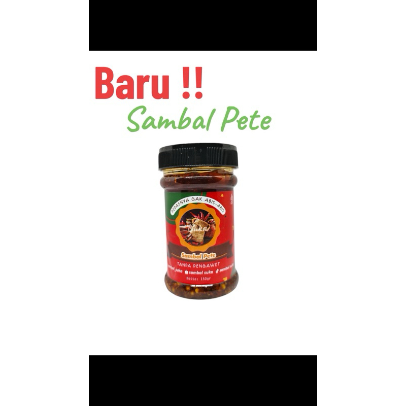 

COD Sambal Pete /Lauk Siap saji/ Pedas Enak 150ML /Halal