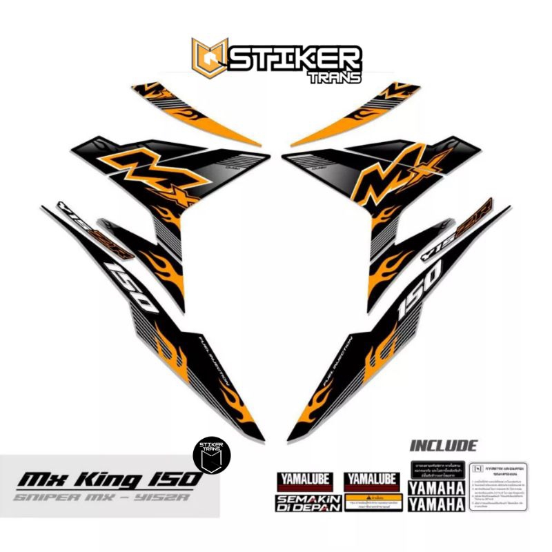 STRIPING MX KING 150 MOTIF 94 / STIKER MX KING YI5ZR / STIKER SIMPLE MX KING 150 / STICKER