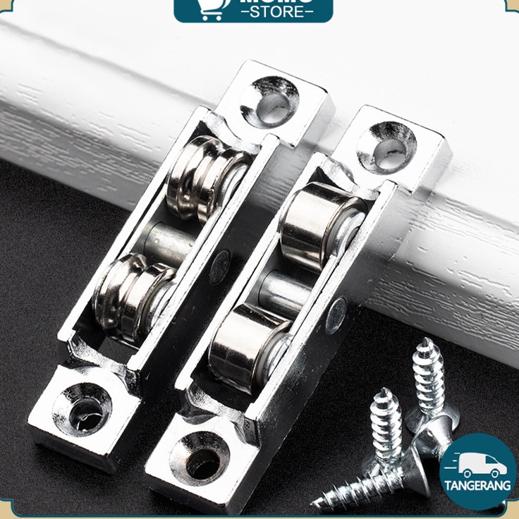 Kejutan Besar  Roda Pintu Geser Anti Karat Roda Katrol Pintu  Jendela Geser Zinc Alloy Roda Sleding 