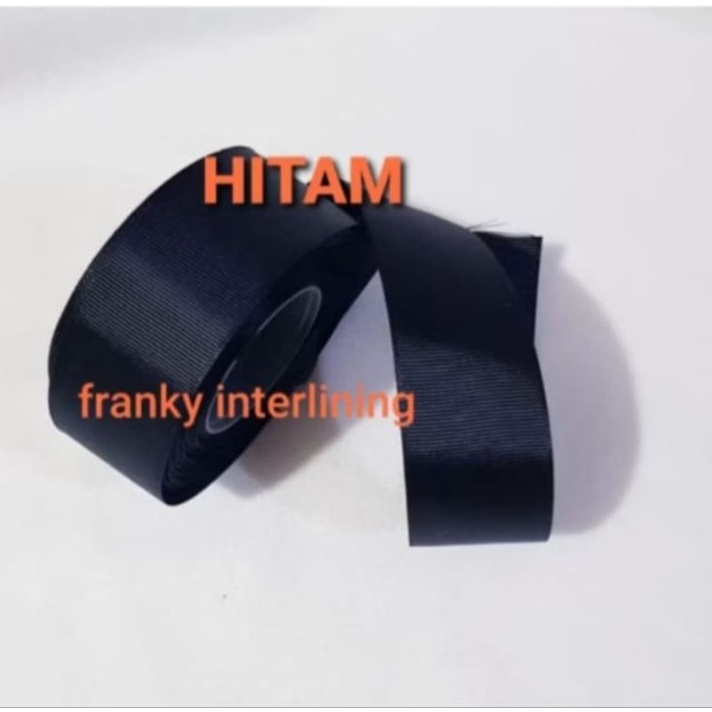 

BARANG ORIGINAL PITA GROSSGRAIN POLYESTER LEBAR 4CM HARGA PER ROLL ISI 2 YARD