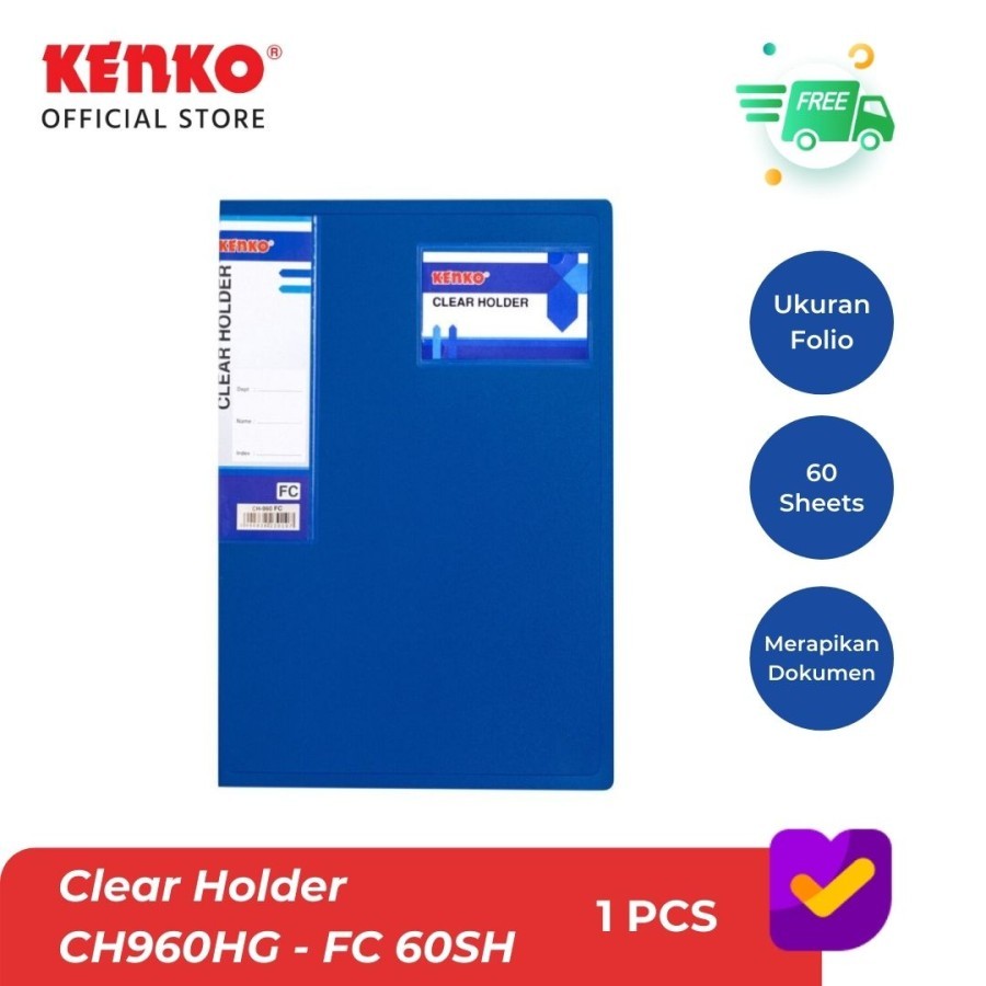 

CLEAR HOLDER / MAP FILE CH960HG - FC 60SH Solid Color / KENKO