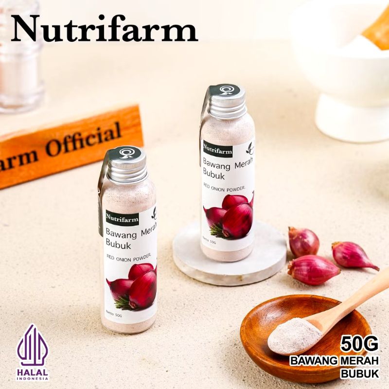 

Bawang Merah Bubuk Botol 50g Nutrifarm