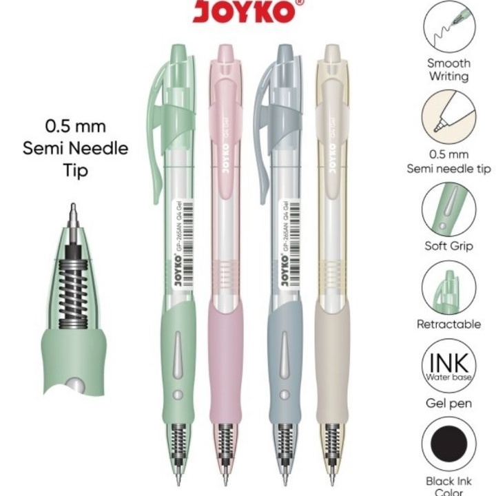 

ORIGINAL Pulpen Q4 Gel GP265AN 12 Pcs