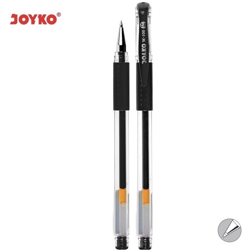 

AMS Pulpen Gel JOYKO tahan air 0.5m Hitam JK-100NT (1 Pack isi 12pcs)