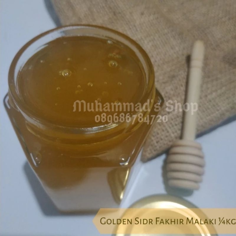 

Madu Yaman Golden Sidr Fakhir Malaki ( Lebah Liar ) Asli dan Murni 250gr | Unpasterized Lulus Uji Lab.