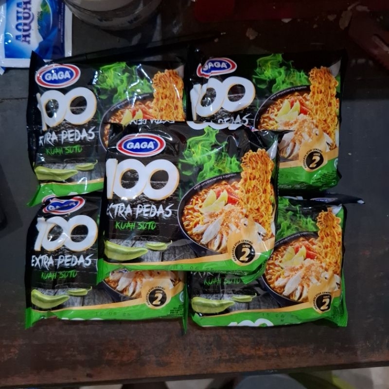 

Mie 100 Extra Pedas Kuah Soto @5bungkus