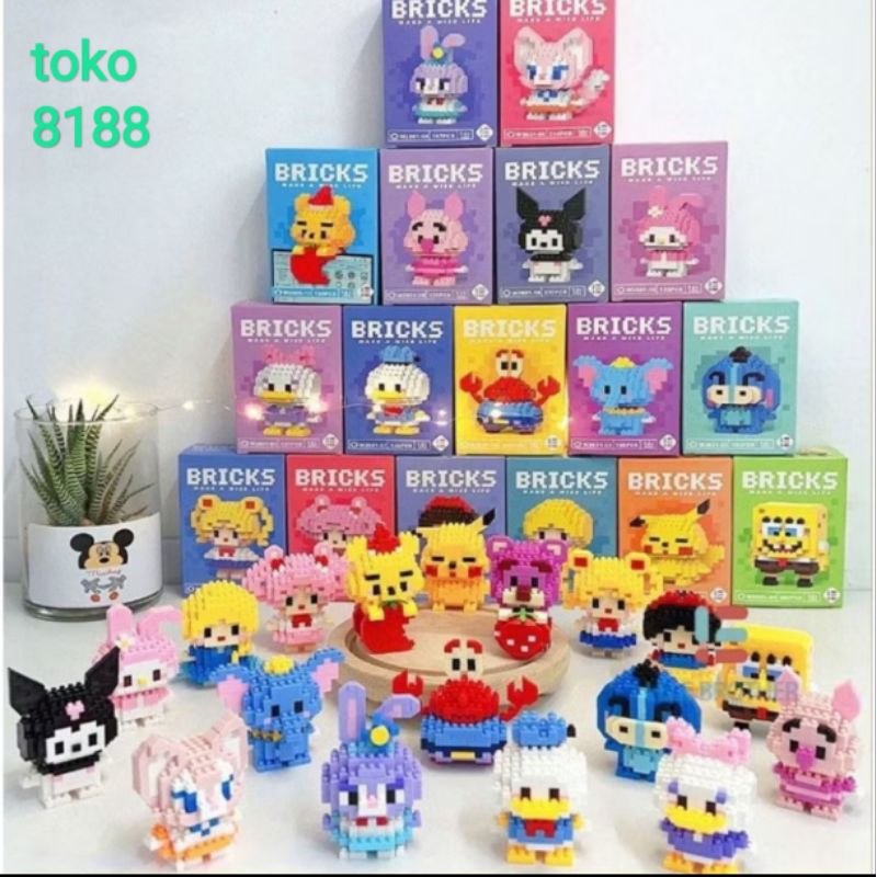 LEGO MINI BRICK NANO BRICK MAINAN BALOK SUSUN