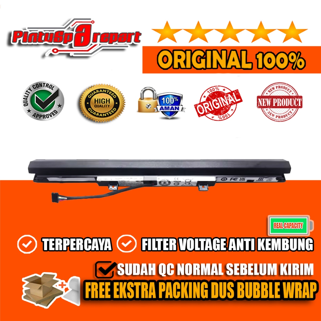 (Genuine L15S3A01) Baterai Original Lenovo Ideapad V110 V110-14IAP V110-14AST V310 V310-14IKB V310-1