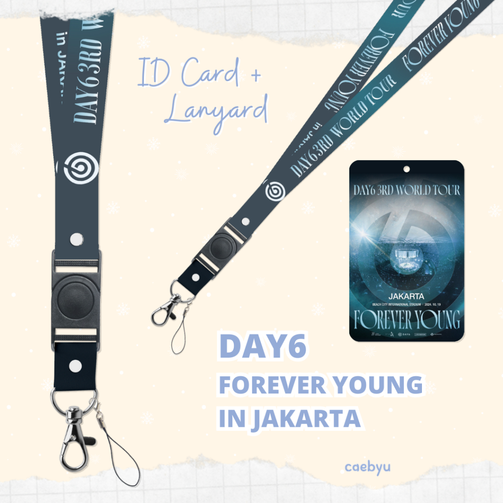 

READY STOCK ID Card + Lanyard DAY6 FOREVER YOUNG in Indonesia - Jakarta Kpop Konser INA JKT K-Pop Tali Gantungan HP PC ID Card Cahol Card Holder