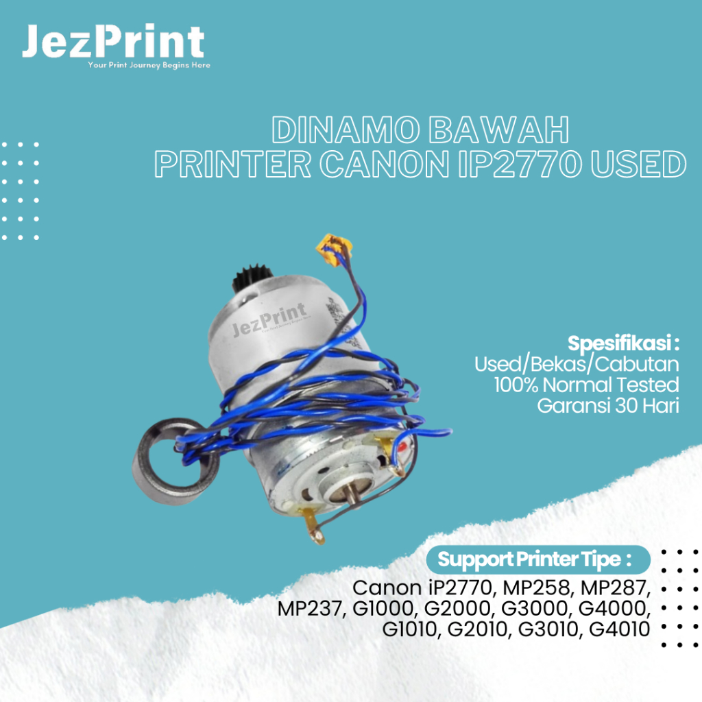 Dinamo Bawah Canon ip2770 Mp258 Mp287 Mp237 G1010 G2010 G3010 G4010 G1000 G2000 G3000 2770 Bekas