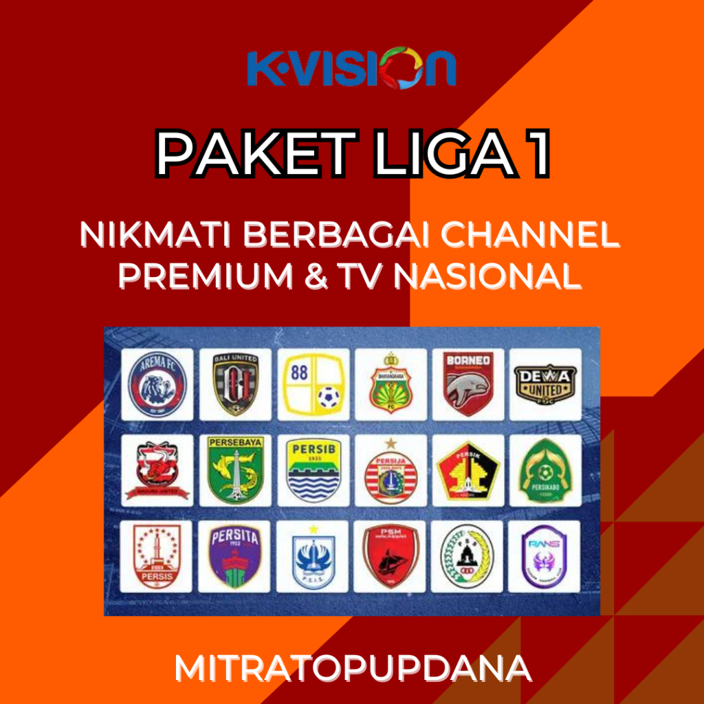 K-VISION PAKET LIGA1 INDONESIA TERMURAH