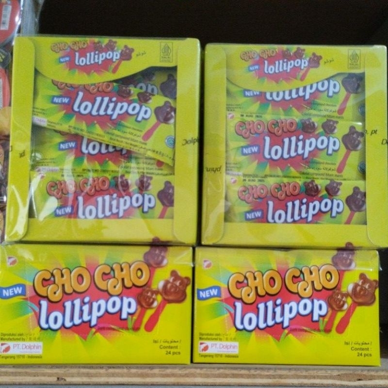 

chocho lollipop coklat gagang 1pak isi 24pcs