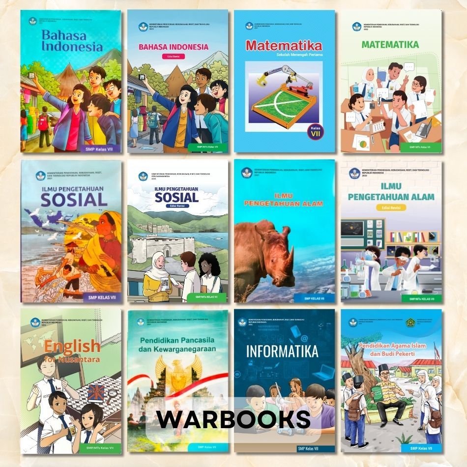 Buku Kurikulum Merdeka SMP Kelas 7 B Indo MTK IPA IPS B Inggris PPKN Informatika PAI