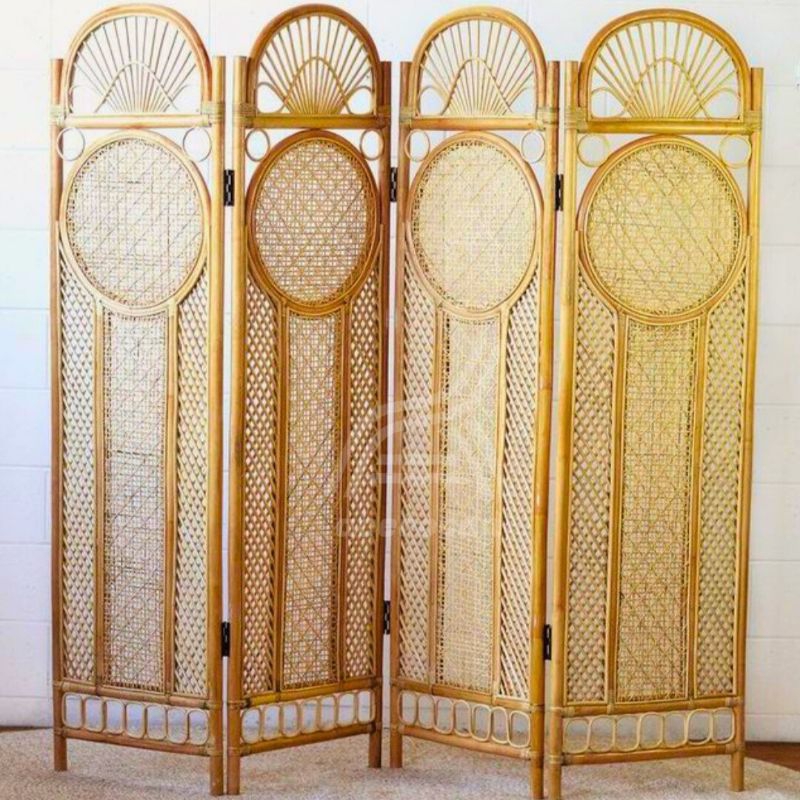 Sketsel Partisi Ruangan Rotan Aesthetic/Penyekat Ruangan Rotan