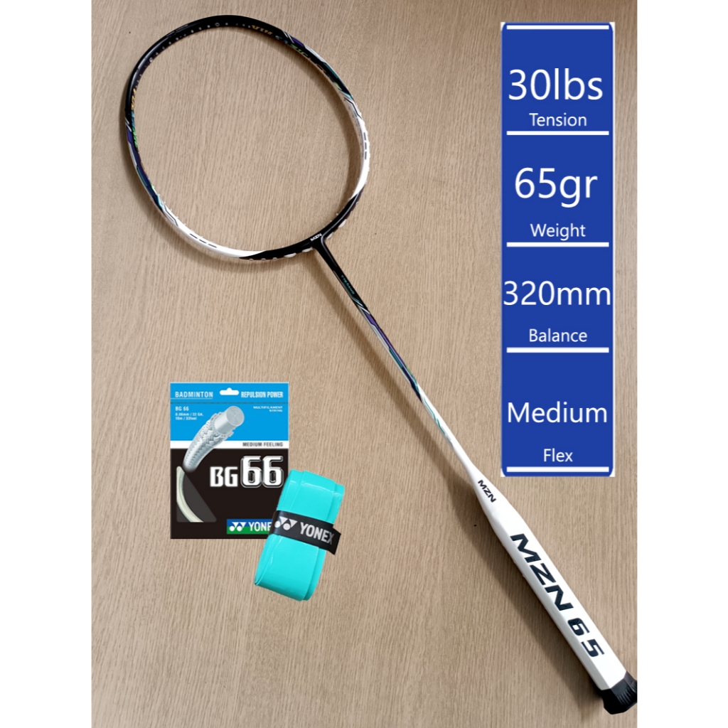MZN VULCANIC 9 Lite FULL CARBON RINGAN 65 gr mizuno RAKET BADMINTON BULUTANGKIS