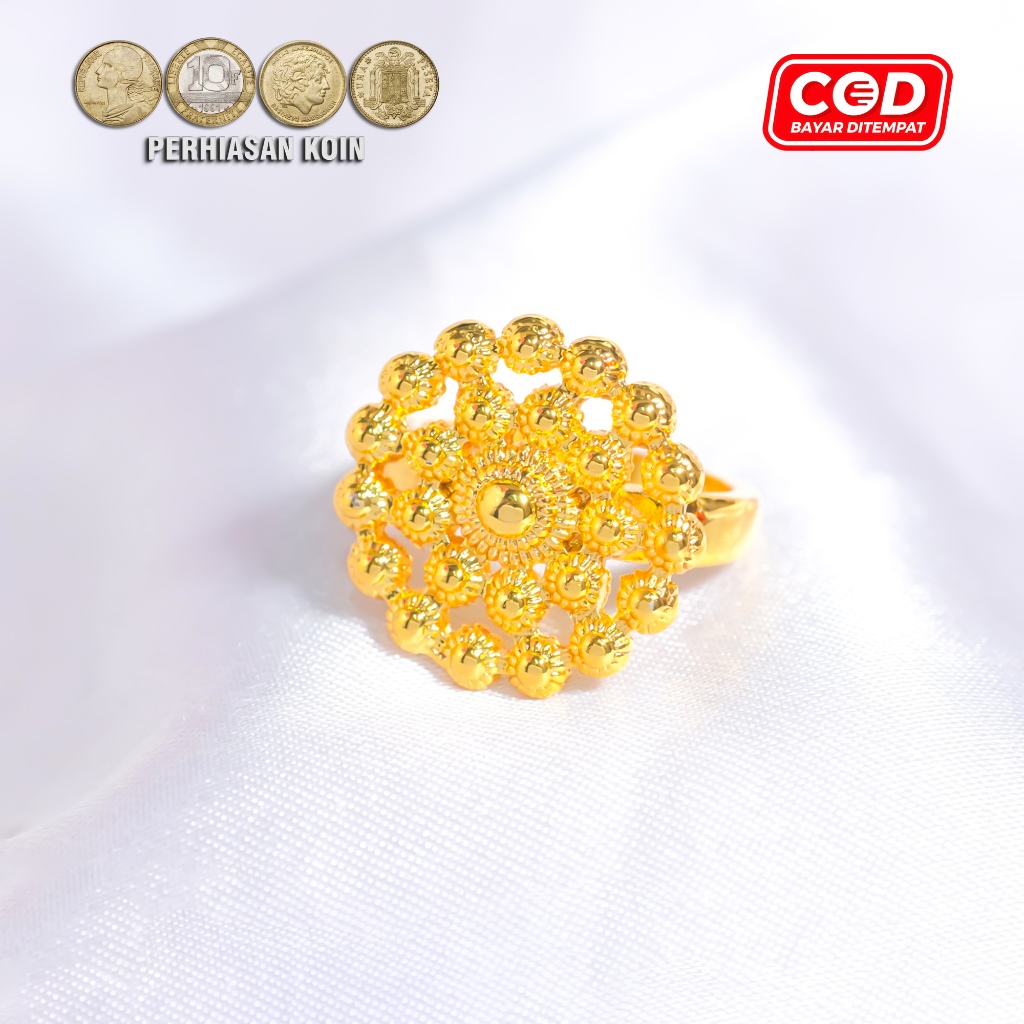 Cincin Dubai Xuping Perhiasan Emas 24k #257