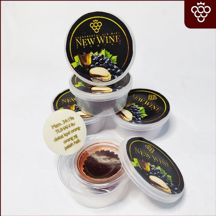 

Paket Anggur Perjamuan Cup Premium + Hosti Ayat Kecil Isi 50 (PCNW50HAP)