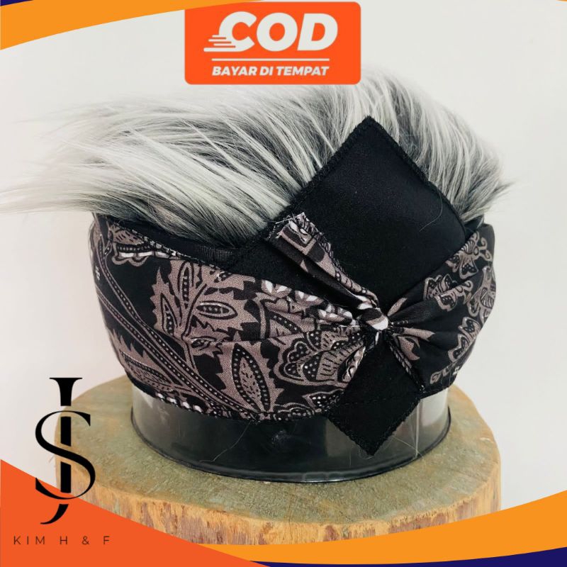 Udeng Rambut Palsu Ikat Kepala Totopong Sunda Udeng Batik Tradisional Blangkon Sunda Jawa
