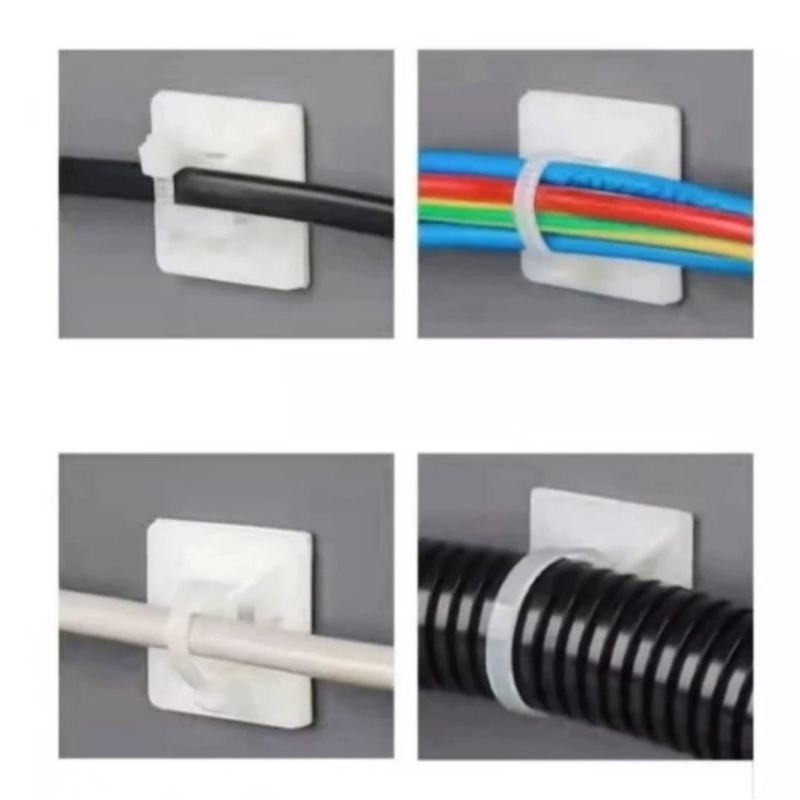 Pengikat Kabel Ties Self Adhesive Cable Harga Satuan 1Pcs Tidak Temasuk Kabel Ties