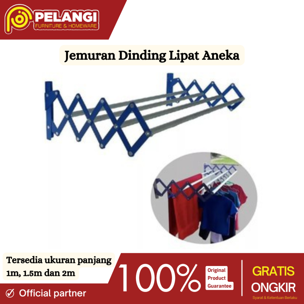 Jemuran Dinding | Jemuran Dinding Lipat | Jemuran Lipat | Jemuran Pakaian | Jemuran Baju Lipat