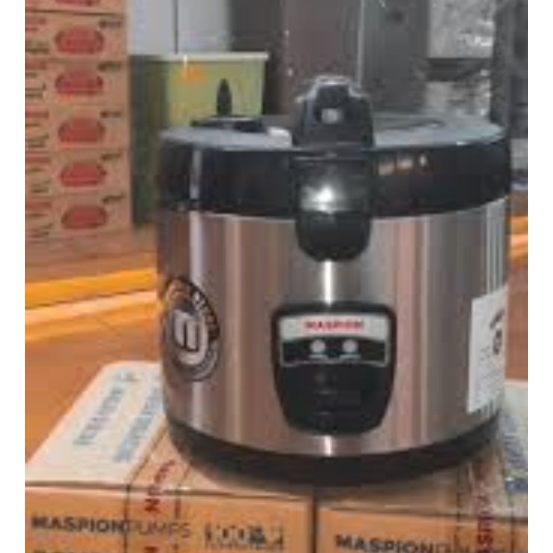 MASPION MRJ-1856 Magic Com Maspion Rice Cooker Maspion 1,8 Liter Stainless MRJ 1856 MRJ1856