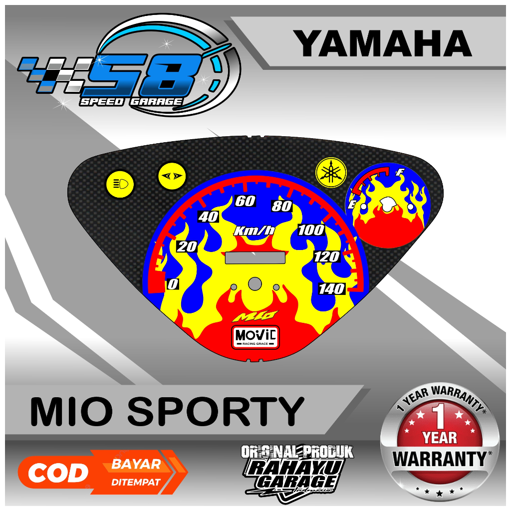 PAPAN SPEEDOMETER CUSTOM YAMAHA MIO SPORTY