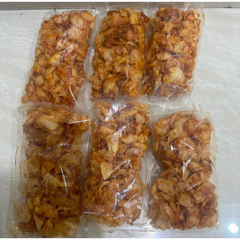 

Keripik singkong pedas manis 1 bks 200gr