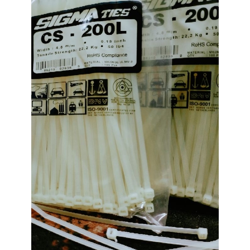 

KABEL TIES SIGMA CS-200L-ISI 100/PAK
