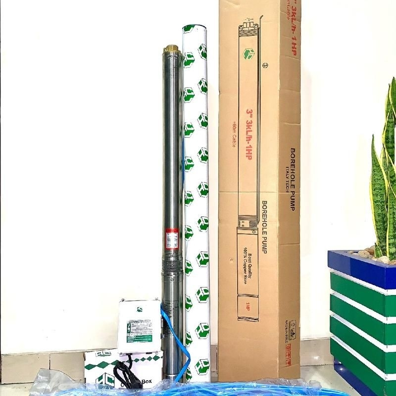 HCL PUMP 1HP  -3" SDM 3/21 - 1HP + Cable 60m 1" 750W