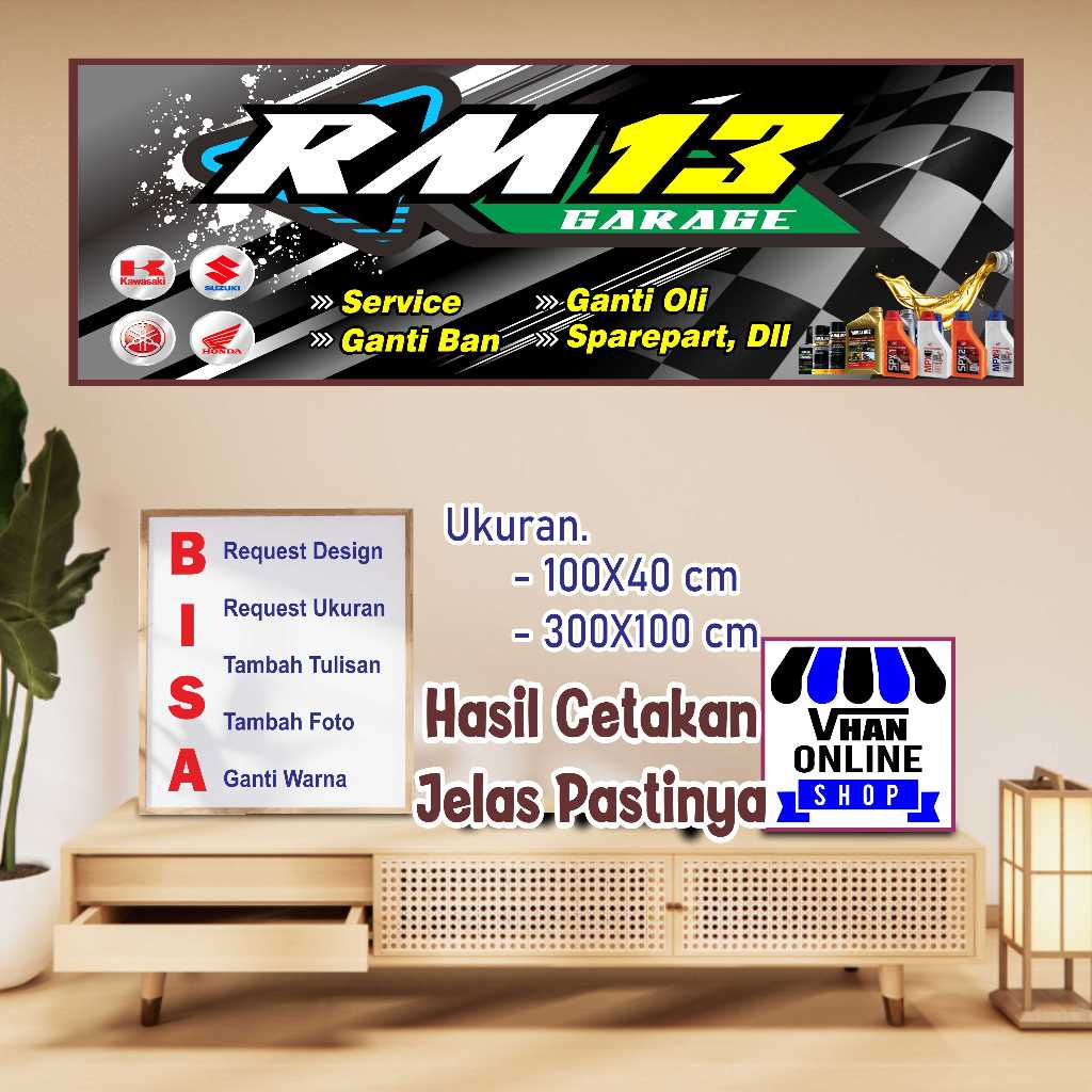 Spanduk Banner Bengkel Terbaru Bahan Tebal