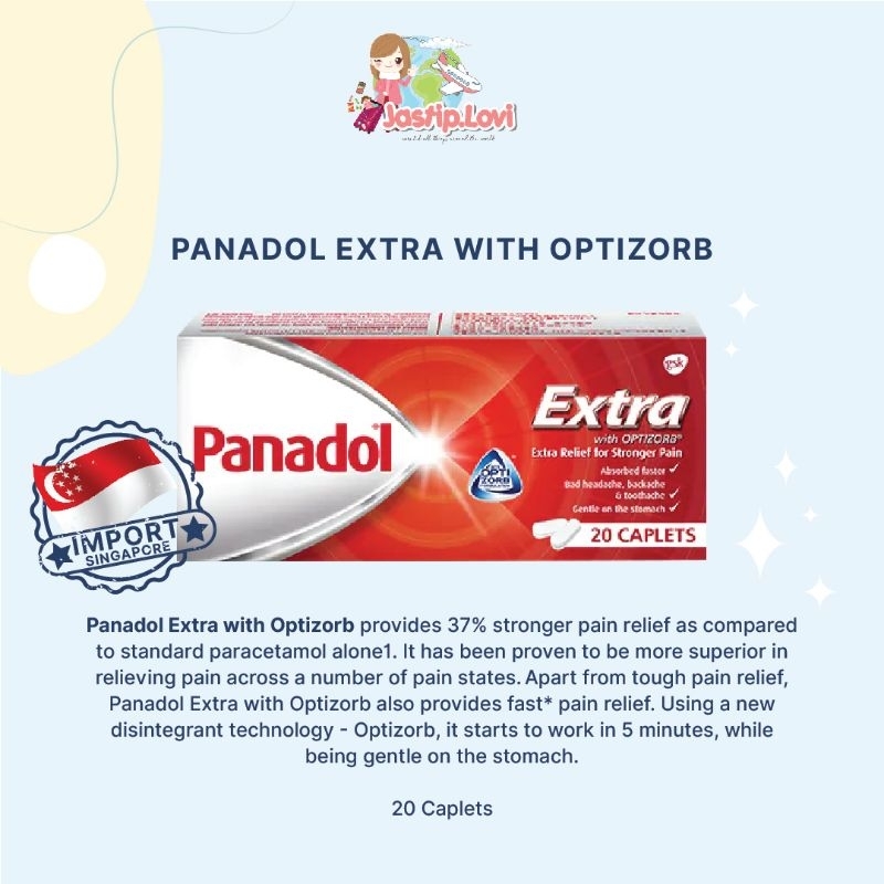 Panadol Singapore Extra with optizorb isi 20 tabs
