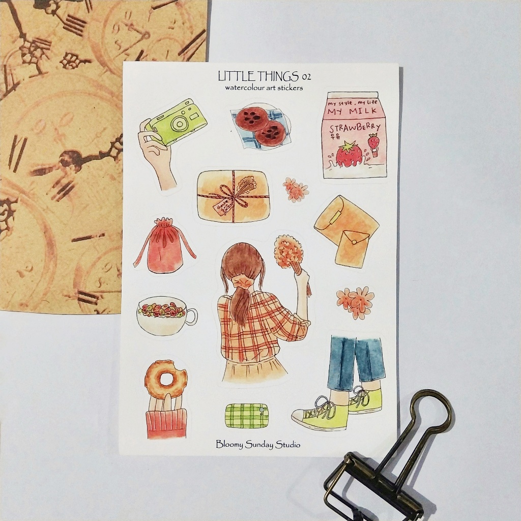 

Little Things 02 Sticker Sheet / Sticker ilustrasi / Sticker Kiss Cut