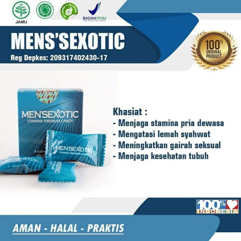 

Permen Kesehatan Candy Herbal Menexotic 4 Pcs Original BPOM Terbaik