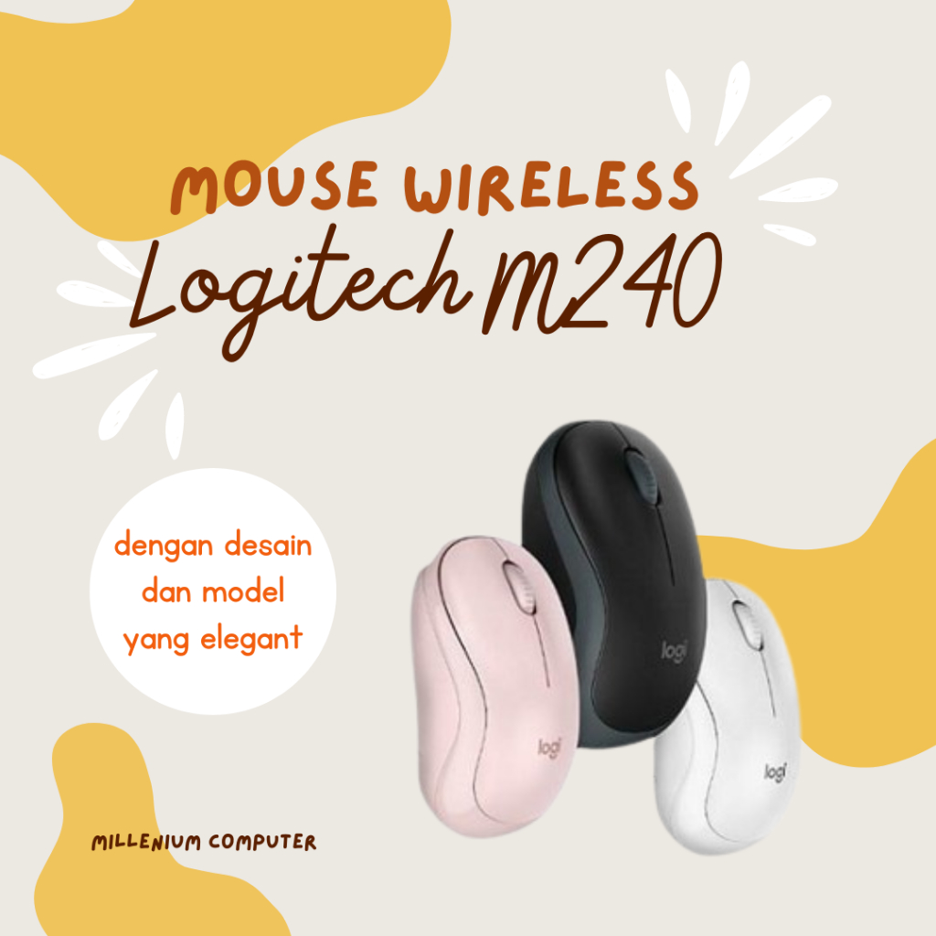 MOUSE WIRELESS LOGITECH M240