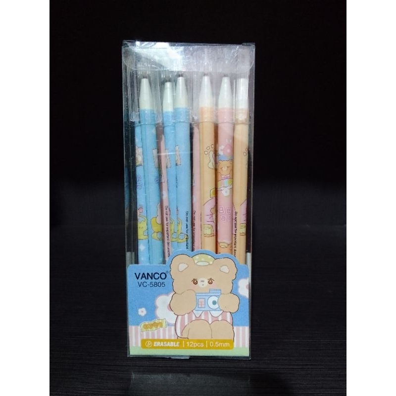 

(12 PCS) PULPEN VANCO VC-5805 ERASABLE PACK