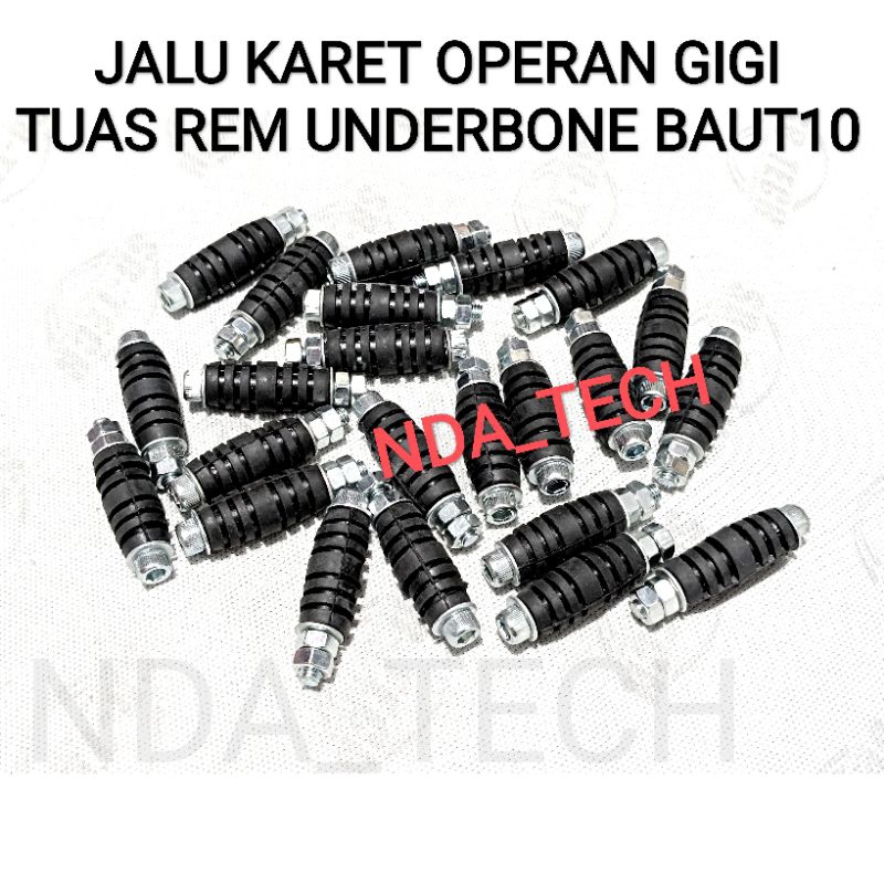 JALU OPERAN GIGI KARET BAUT 10 M6 JALU REM KARET UNIVERSAL JALU CUTIKAN CONGKELAN GIGI MOTOR PNP UND