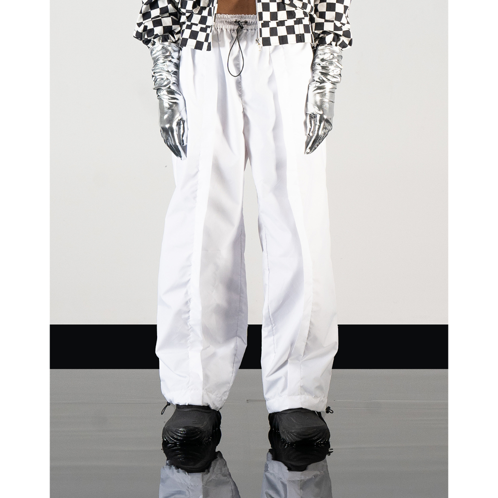 SVH | Napalm White Parachute Pants | Celana Panjang Wanita | Celana Putih Wanita | Celana Panjang Po